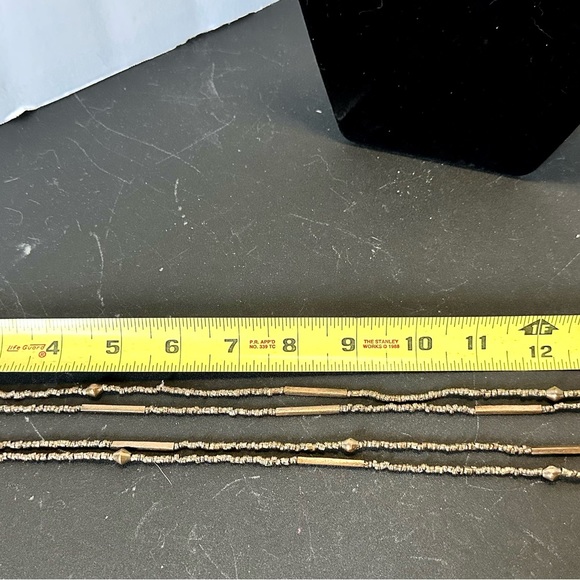 Bronze beaded necklace!!  60 inches long! - Picture 3 of 3